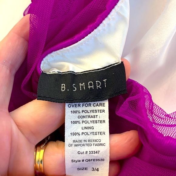“B. Smart” brand, size 3/4, purple ombré party dress - Picture 3 of 3